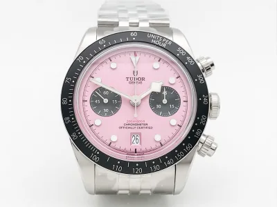 TUD133B - Black Bay Chrono Jub M79360N SS/SS F.Pink ZF DD7750 watch cover